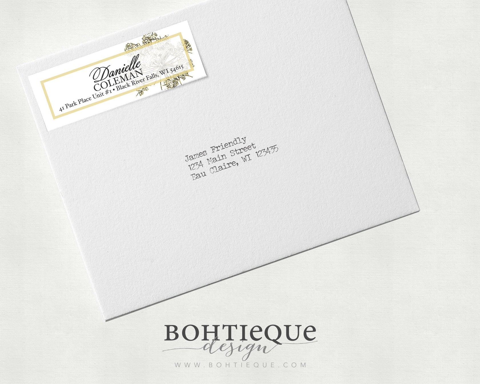 Wait! How do I address an envelope? Bohtieque Design