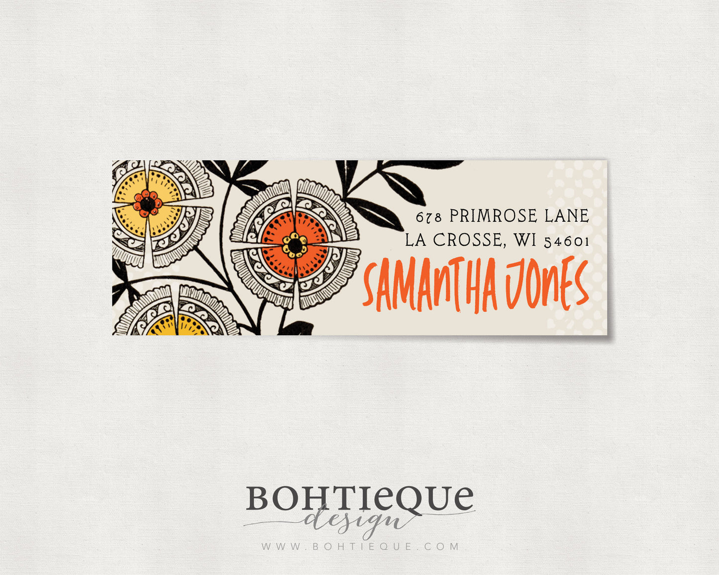 Vintage Vignette Return Address Labels