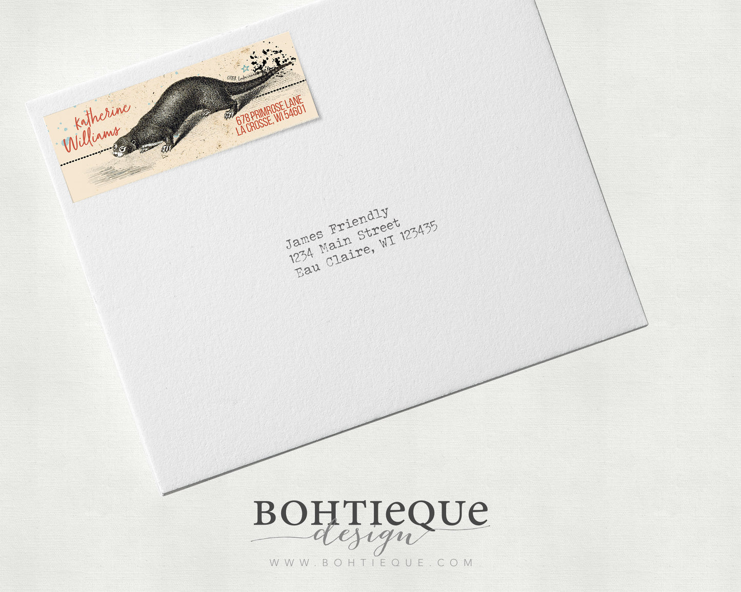 River Otter Return Address Labels