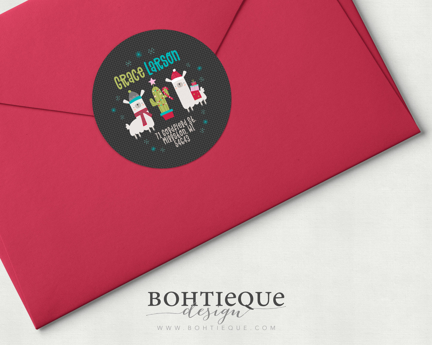 Grace Holiday Return Address Label