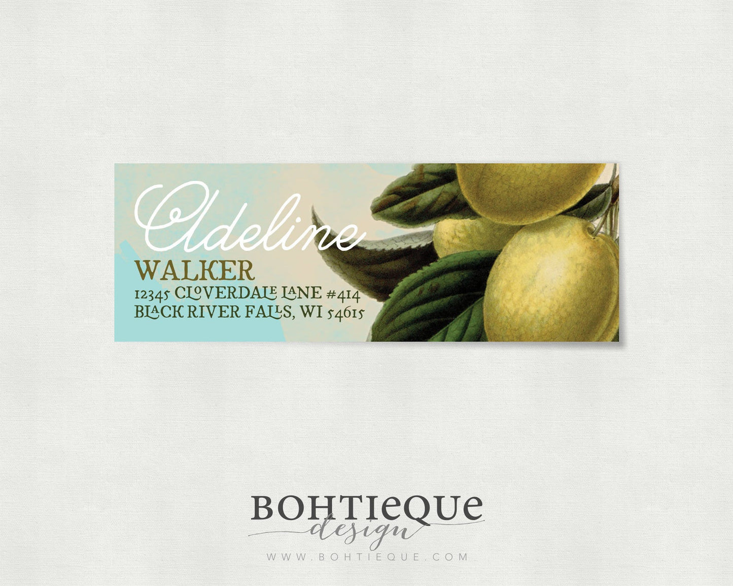 Adeline Return Address Labels