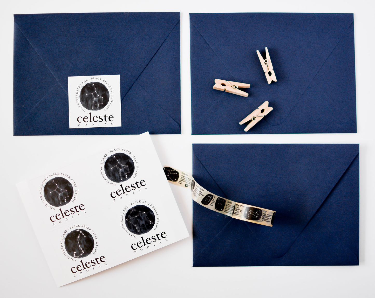 Star Signs Constellation Return Address Labels