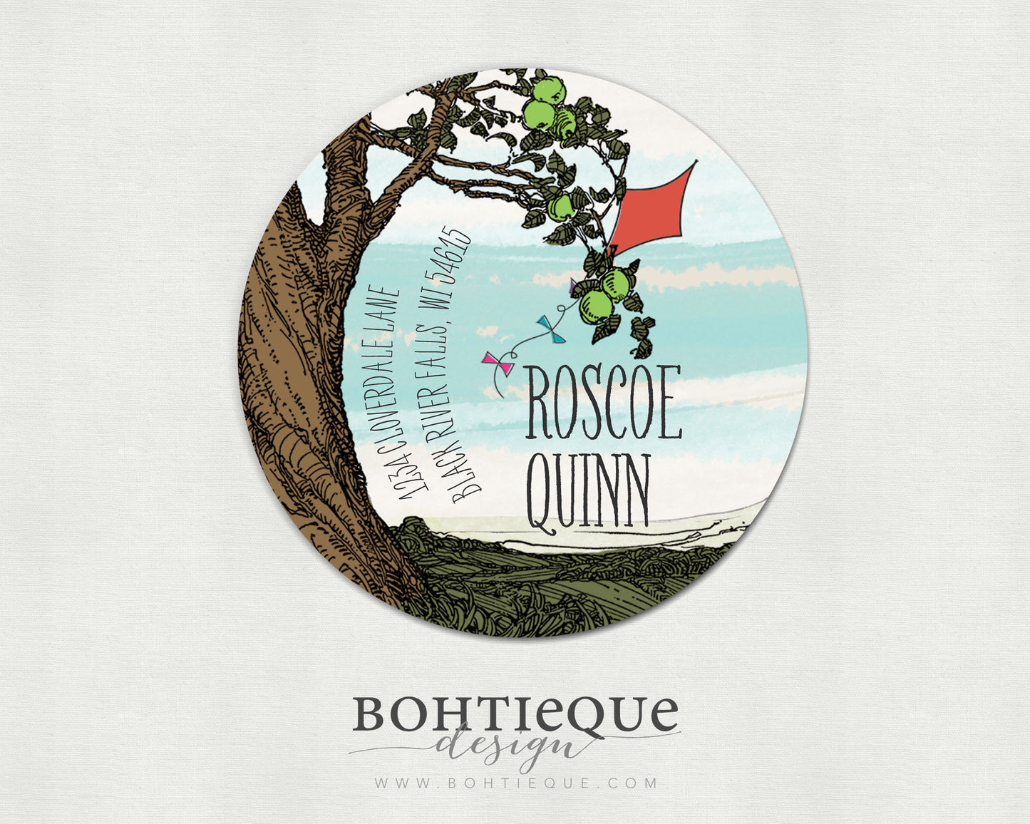 Under the Old Tree Return Address Label