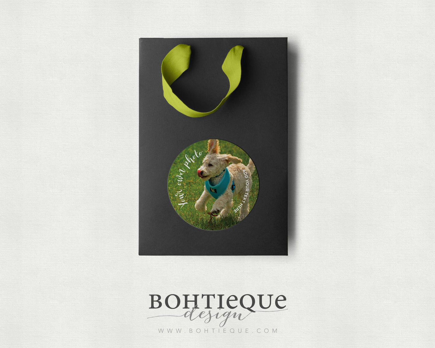 Use Your Own Photo Favor Box Label