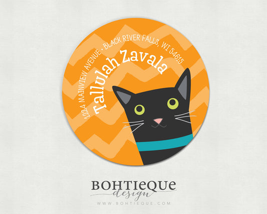 Tallulah the Cat Address Labels