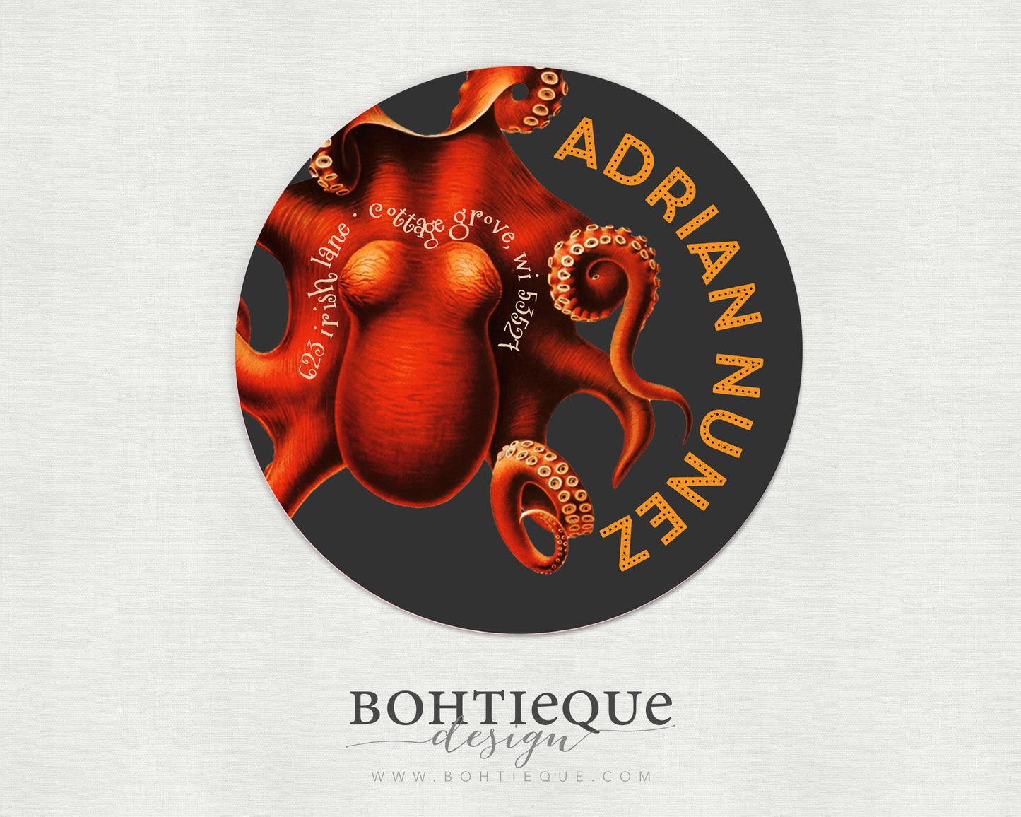 Octopus Return Address Label