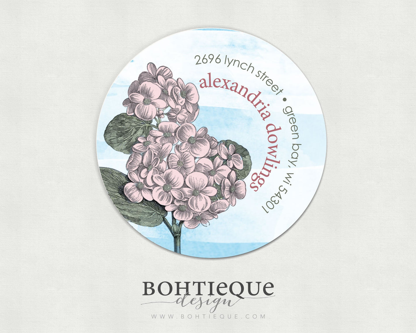 Summer's Gift Flower Return Address Label