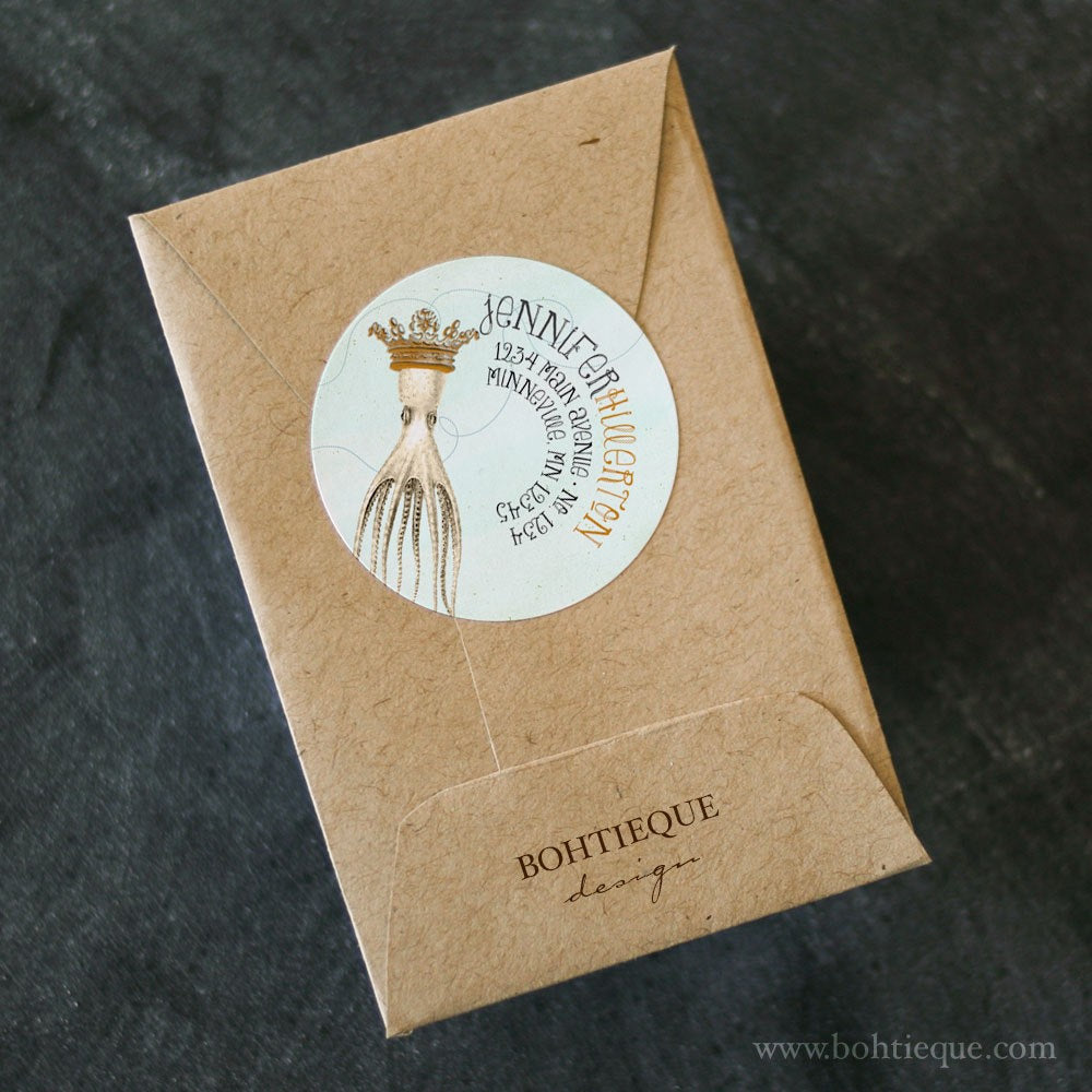 King of the Sea Return Address Label