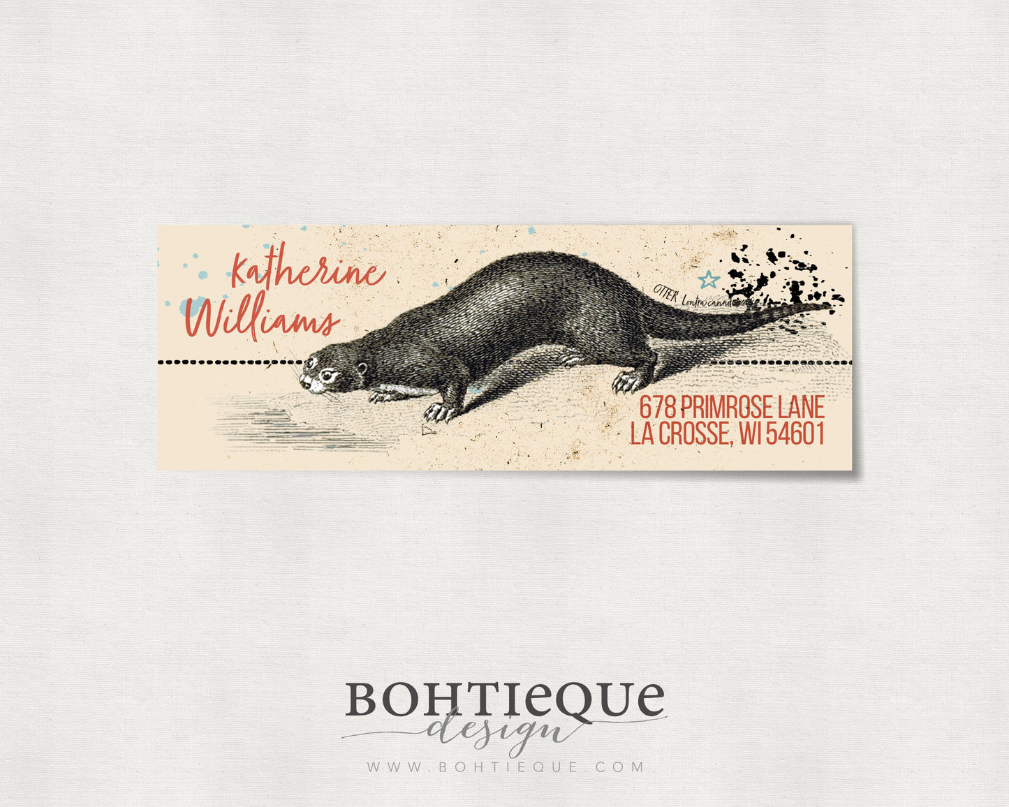 River Otter Return Address Labels