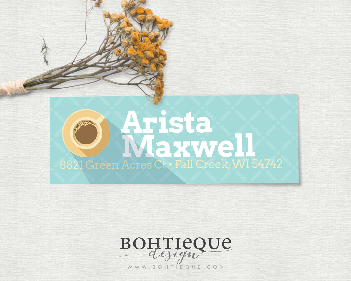 Arista Coffee Return Address Labels