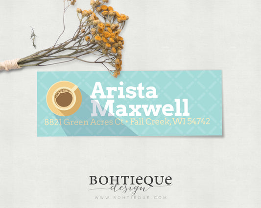 Arista Coffee Return Address Labels
