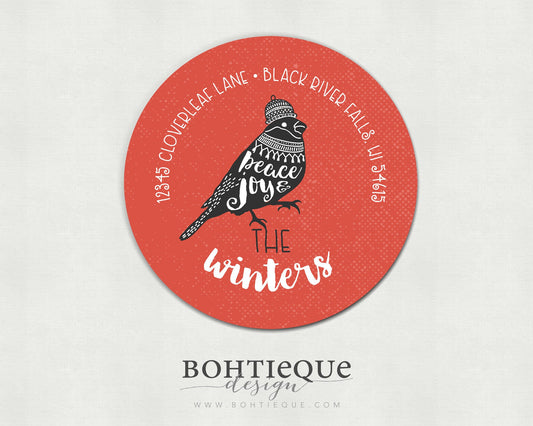 Peace and Joy Address Label