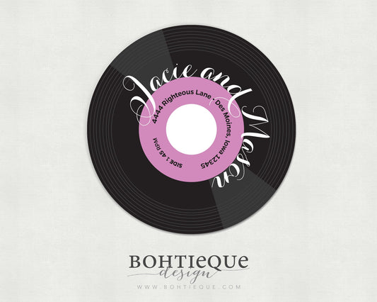 45 Record Album Return Address Labels