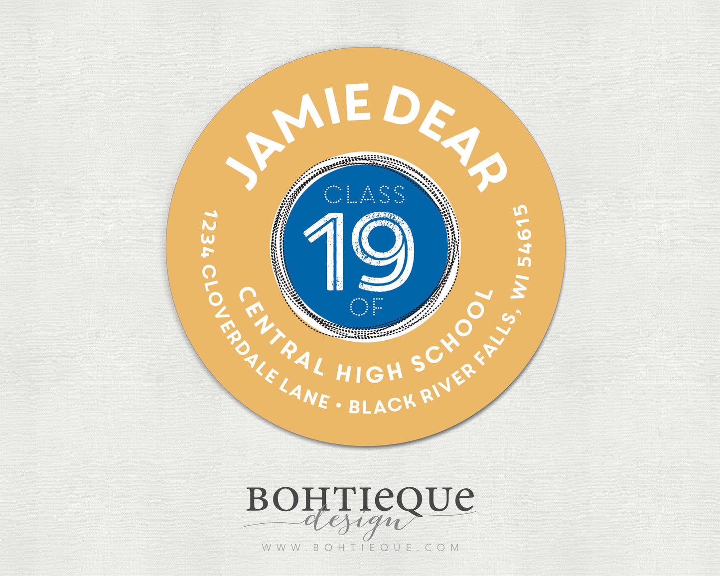 Graduation Return Address Label