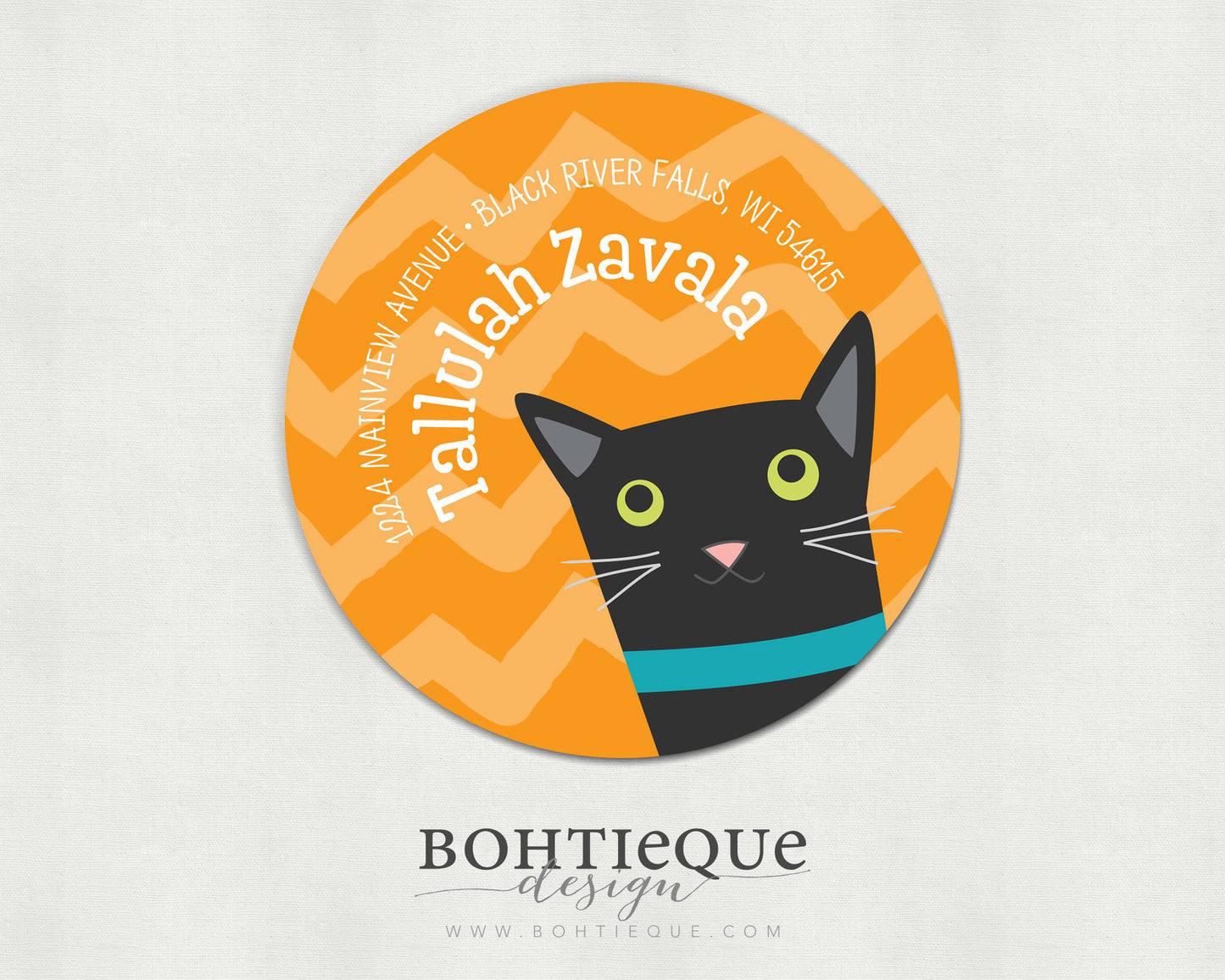 Tallulah the Cat Address Labels