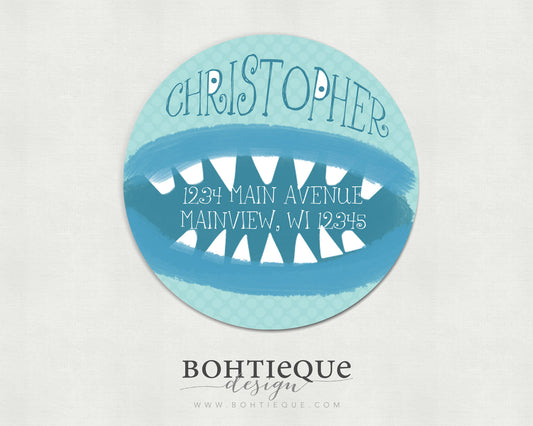 Monster Mouth Return Address Labels