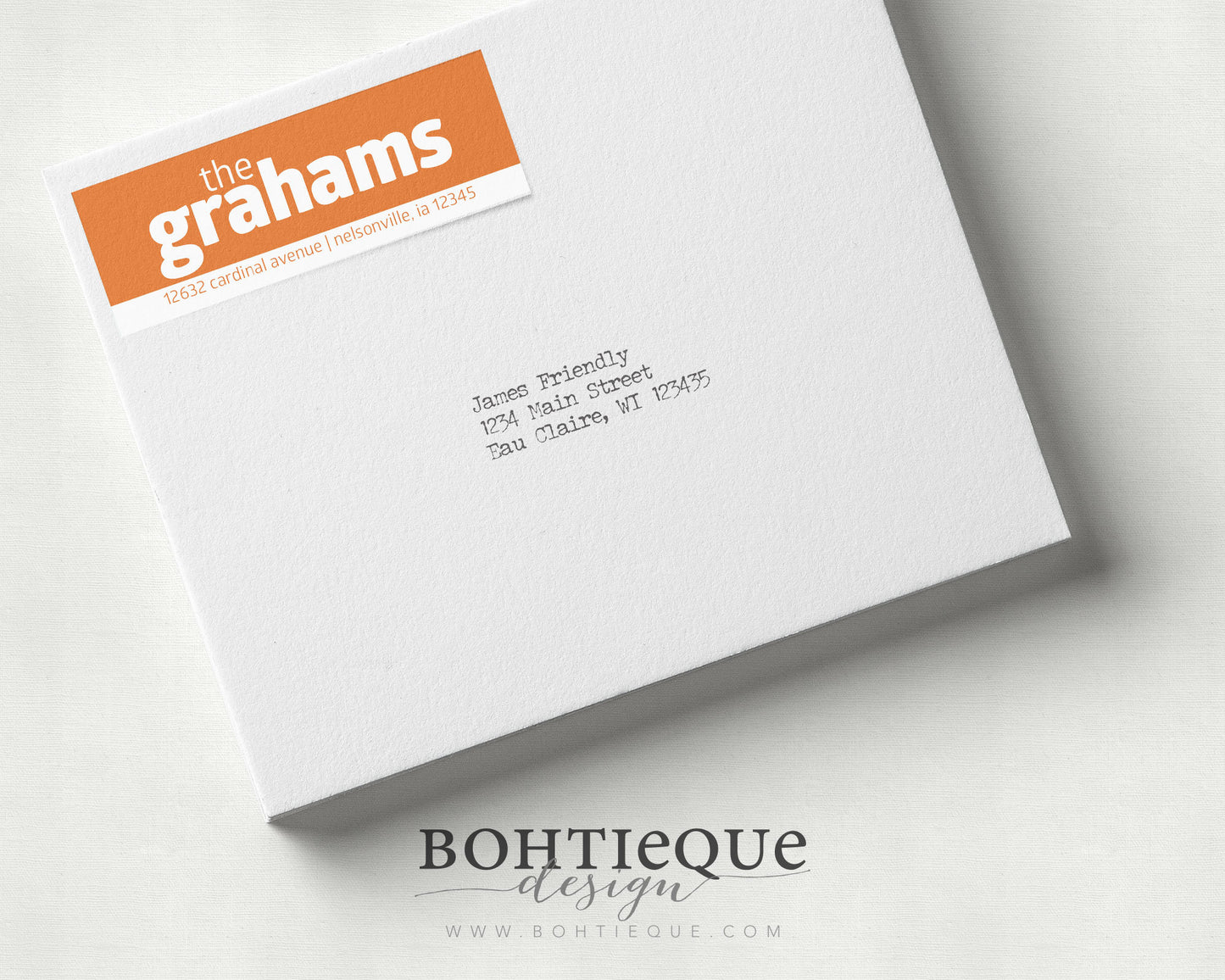 The Family Bold Return Address Label
