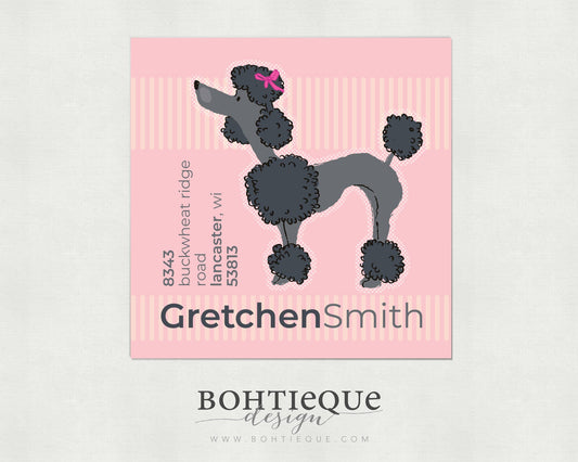 Poodle Address Labels