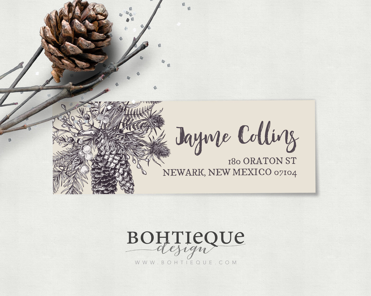 Jayme Pinecone Address Labels